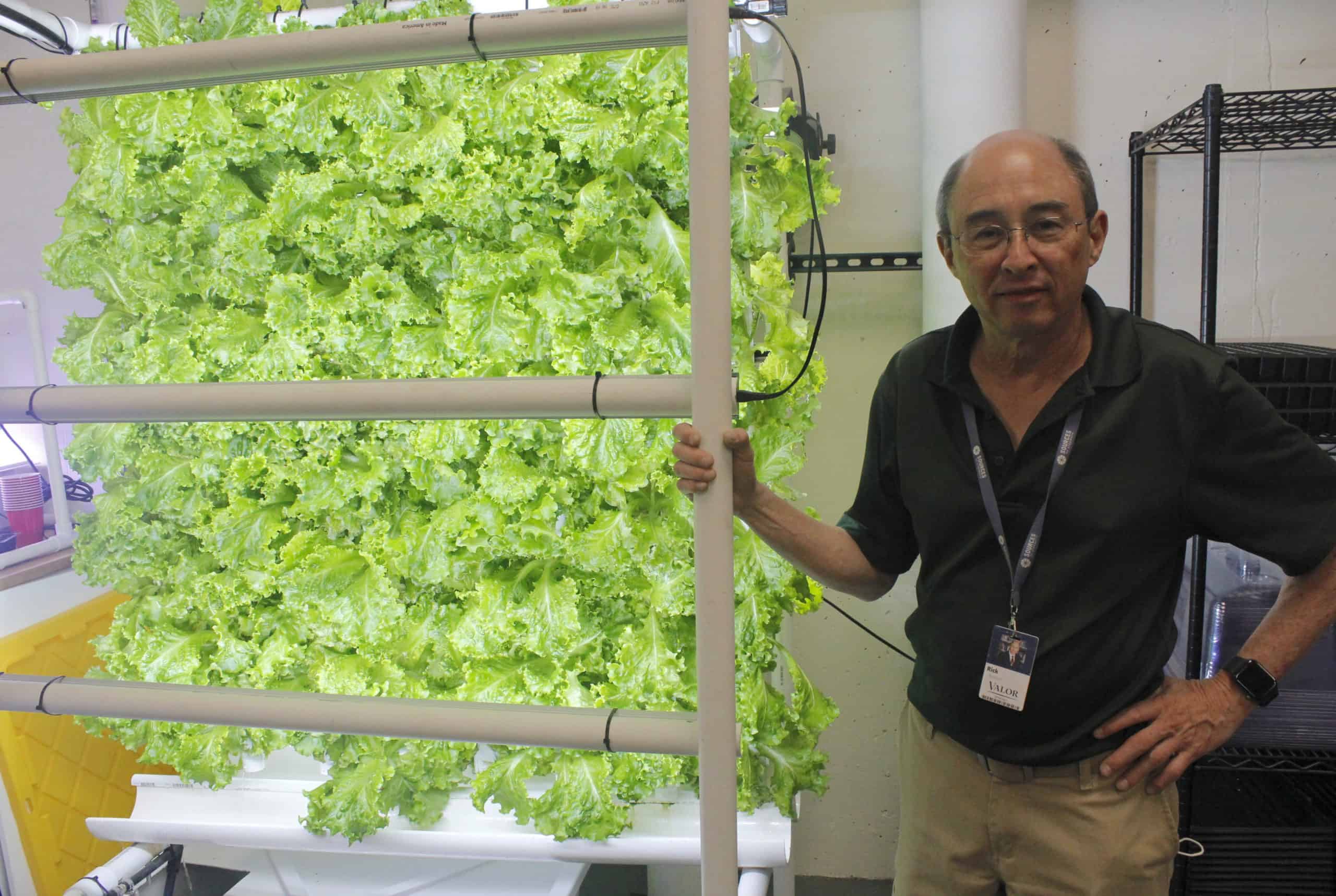 Prototype Vertical Hydroponic System at Valor Christian High School